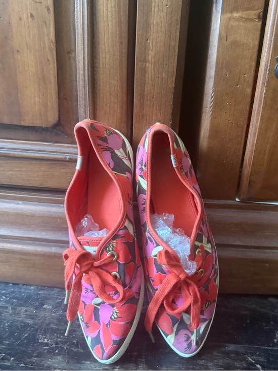 kate spade Shoes - Kate Spade/Keds Floral Red Canvas Lace-Up Sneakers